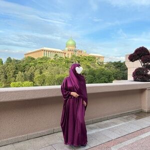 butterfly abaya dress kaftan with hijab not veiled collection